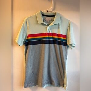Original Penguin Men's Polo with Multicolor Stripes